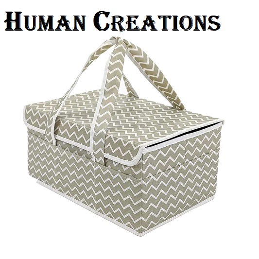Baby Diaper Caddy Organizer, Foldable Storage Bag