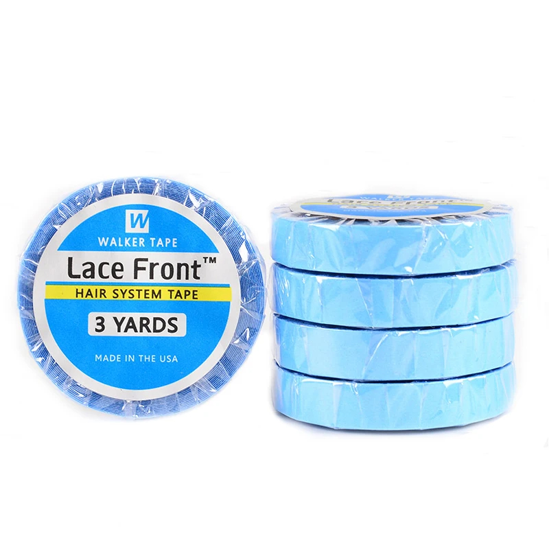 3 Yard Hair System Tape Roll Lace Front Support Tape for Wigs,Toupee, Hair Pieces and Hair Extensions (Blue Color)