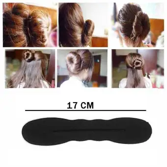 Magic Sponge Clip Foam Donut Hair Styling Bun Maker Curler Tool