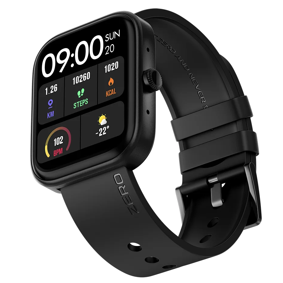 Zero® Ignite Smart Watch | 1.83” IPS Curved Screen,  Calling, 100+ Watch Faces | IP67 Waterproof, SpO2 & Heart Rate Monitor | Best Price Smartwatch for Men & Women, IOS & Android