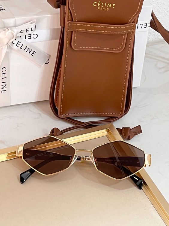 Celine Inspired Retro Oval Sunglasses for Women & Men – Vintage Small Frame UV400 Polarized Fashion Shades – Luxury Metal Frame Steampunk Sun Glasses for Girls & Boys – Trendy Retro Designer Eyewear with Anti Glare UV Protection – Lightweight Oval Sunglas