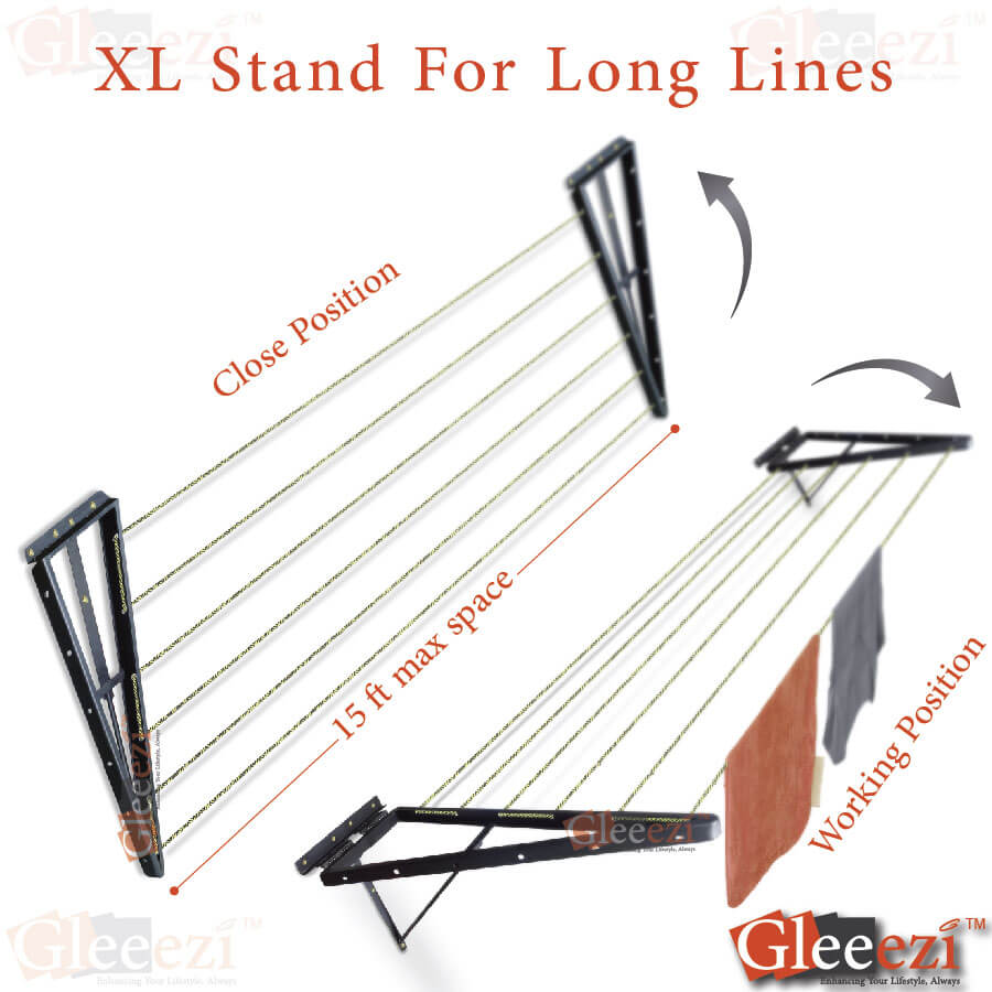Foldable Cloth Drying Stand wall mounted Clothes drying Rack
