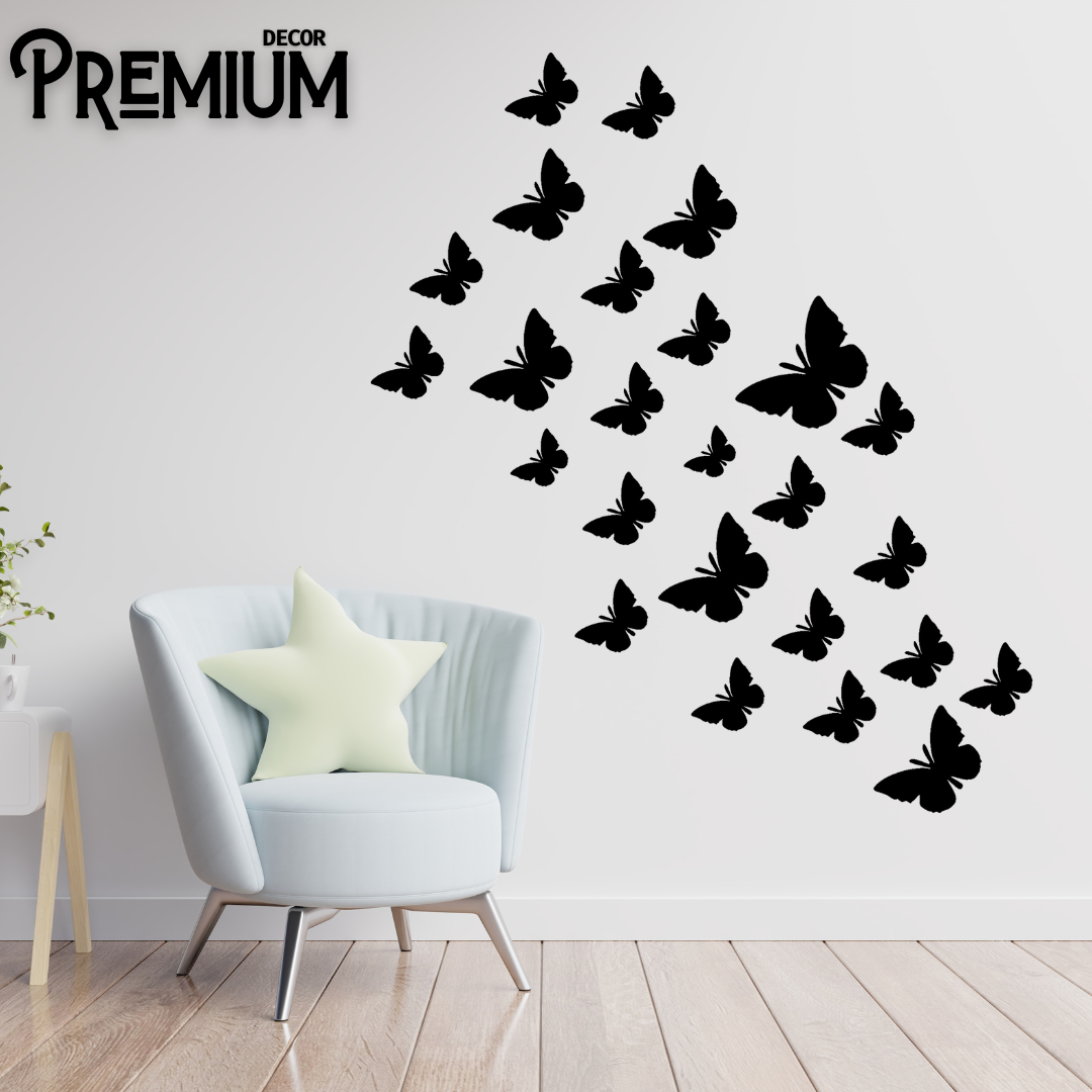 Wooden Butterflies, Kids Room Decoration, Wall Decor, 3D Butterflies, Wooden Wall Art, DIY Room Decor, Home Decoration, Wooden Stickers, Butterfly Decor, Aesthetic Room Design