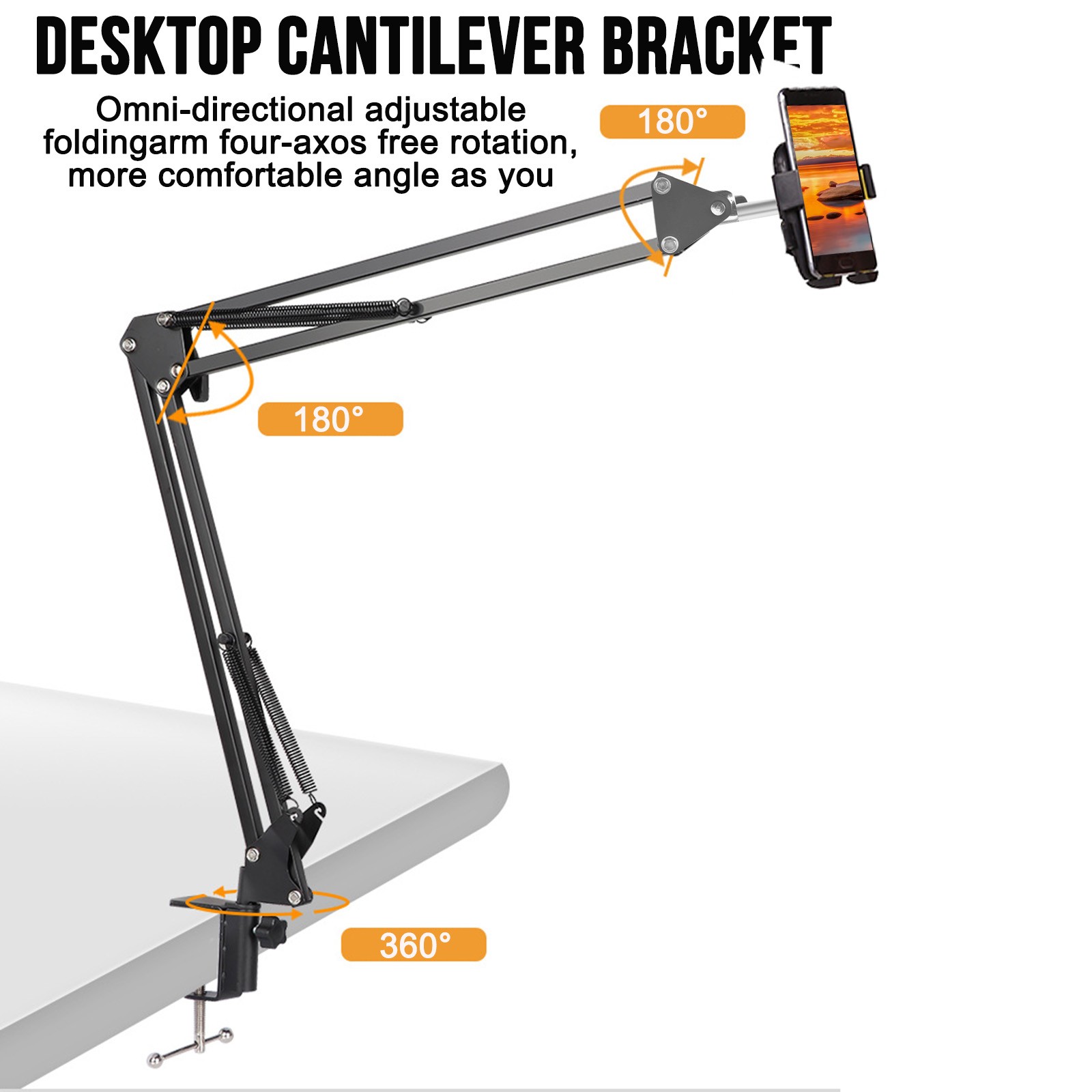 Phone Mount Elitehood Ultra-Stable Overhead Tripod For IPhone