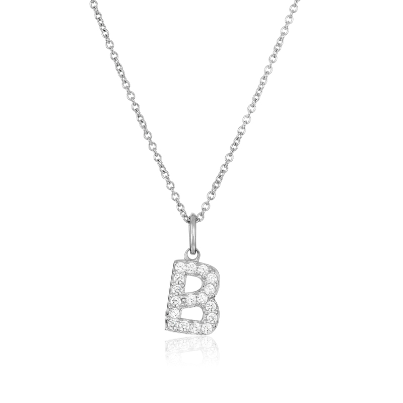 Silver Stainless Steel Alphabet Necklace/Locket/Pendants for Girls & Women with Chain - A to Z Your Name Alphabets