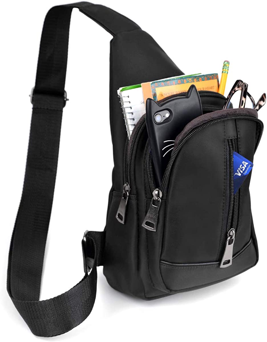OutDoor Travel Fashion Mens CrossBorder Shoulder Bag Trend Leisure. Chest Bag New Men Simple Nylon Fashion Waterproof One Shoulder Crossbody Bag