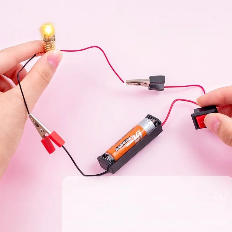 DIY Kids Science Experiment Kit | Electric Circuit Project with Light Bulb & Fan