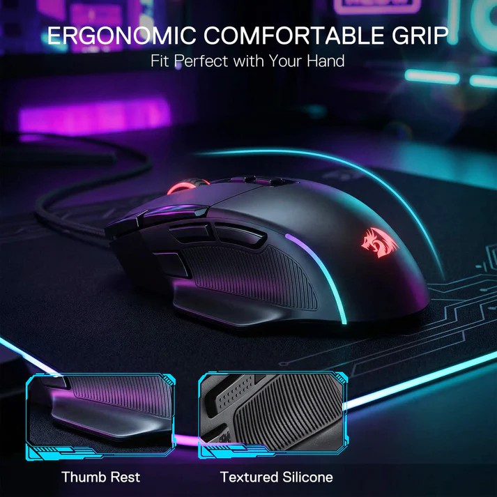 Redragon M925 VIPER Wired RGB Gaming Mouse 24000Dpi with 10 Programmable Buttons with Extra Rapid Fire Button 19 fa67f00ba8e4edebf54b0ec87130d76d
