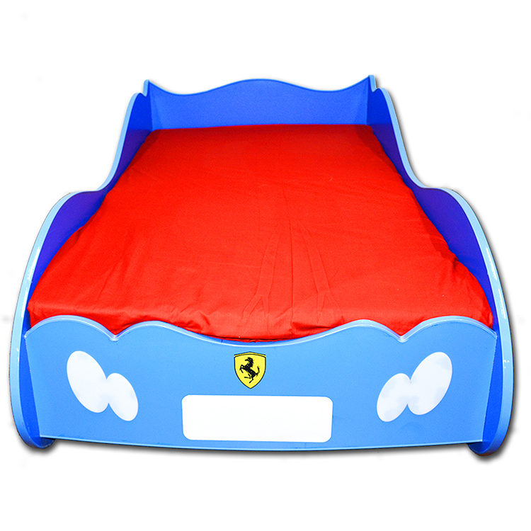 Furnishoo Kids Racing Car Bed - Kids Bed - Blue Car Bed