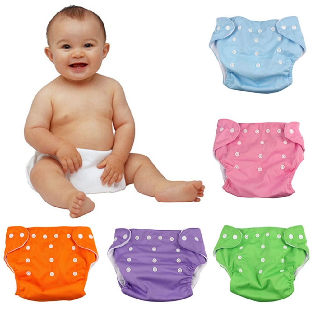 1 Pc Washable & Reusable Cloth Diapers multicolor (inner not included) Not leak Proof
