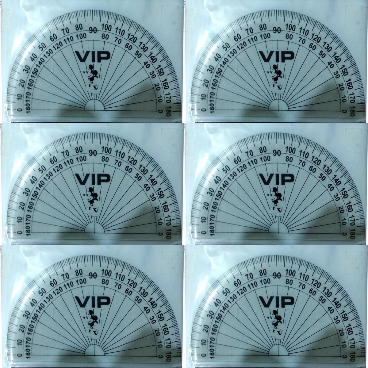 Protractor Packaging Ctosree 12 PCS Bulk Protractor - Plastic Translucent Global