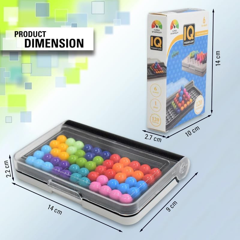 3D IQ Brain Puzzle Game for Kids – 120 Challenges | STEM Learning Toy