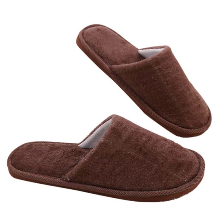 Black hawk High Quality Men Women Indoor Cotton Slipper - Anti-slip Plush Slipper Winter Warm Cotton Slipper