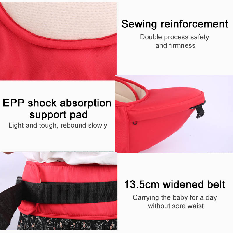 Baby Carrier Belt | Adjustable Straps, Ergonomic & Washable Design, Strong Material | Infant & Toddler Carrier Bag | Newborn Hip Seat Sling