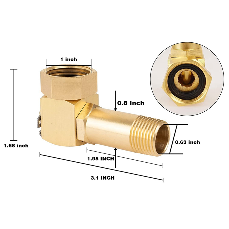 Garden Hose Adapter Replacement Spare Parts Accessories Brass Swivel Hose  Reel Parts Fittings Watering Equipment Garden Water Connectors