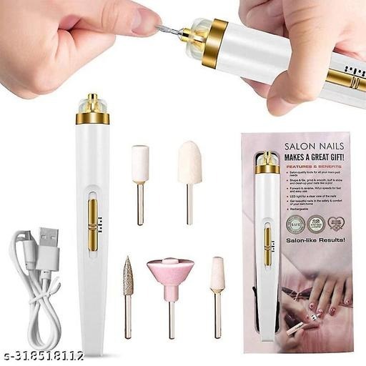 Professional Electric Nail Drill Set for Pedicure & Manicure - 20,000 RPM with Milling Cutters & Nail File Polishing Equipment Deal Plus