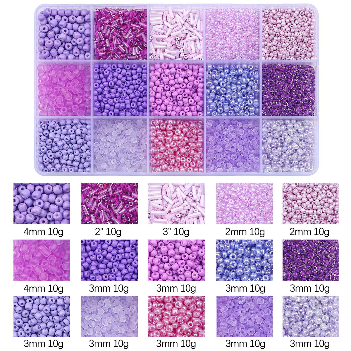 15Box/set Seed Bead Acrylic Beads For Jewelry Making DIY Bracelet