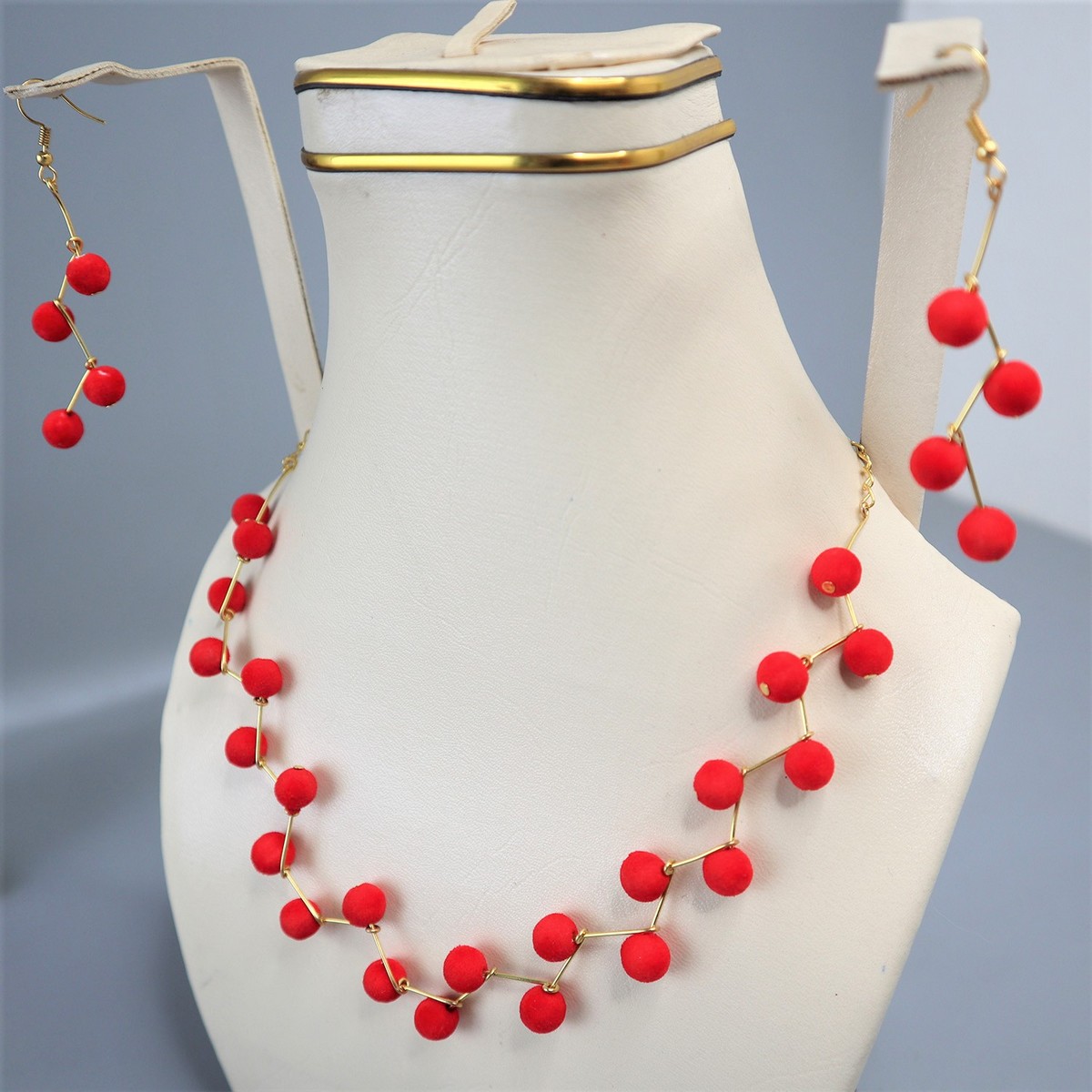 New Arrival Hot Fashion Jewellery Set Pearl Choker Necklace With Ear Rings Exotic for Women Girls