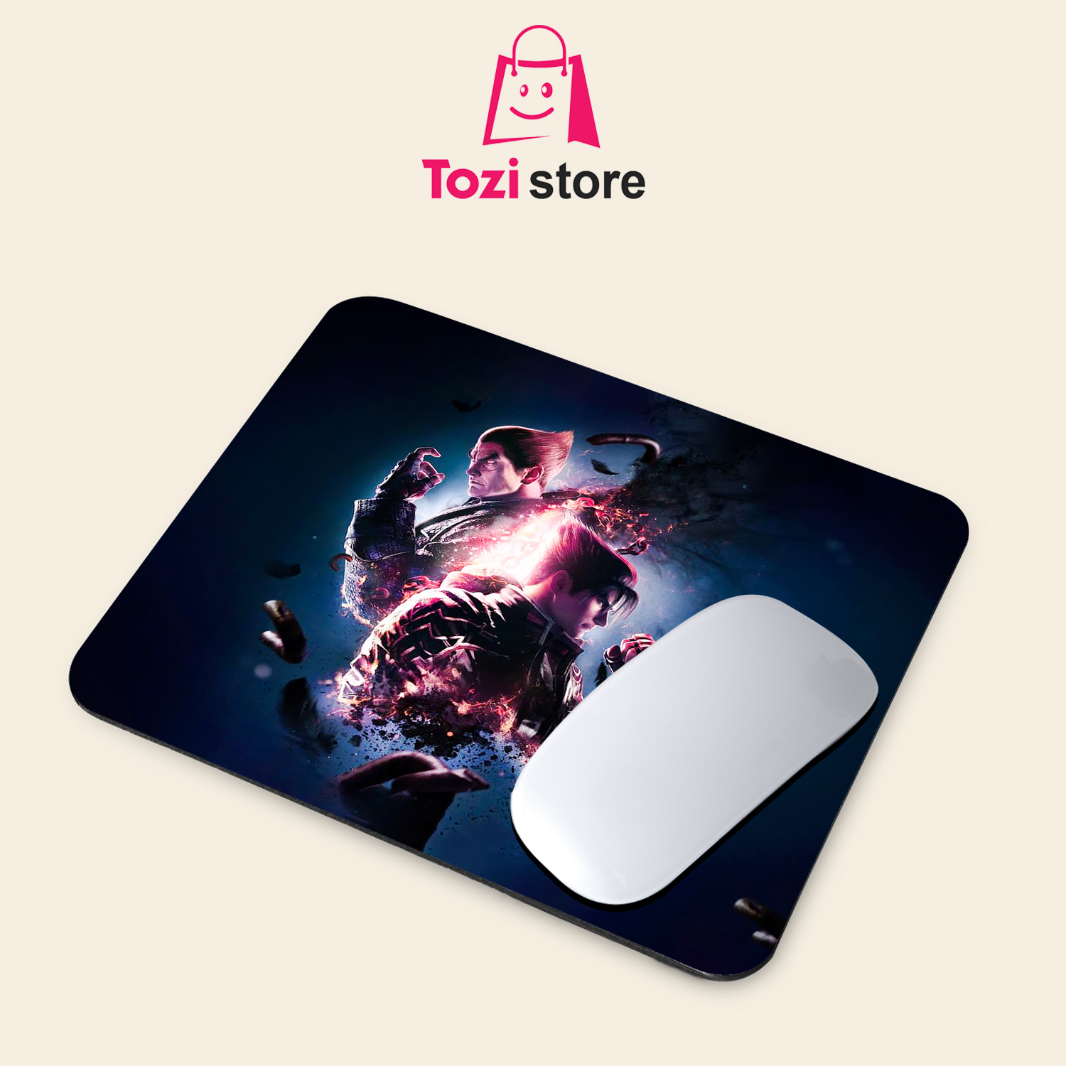 Gaming Mouse Pad Premium 8" x 6.5 Thick Non-Slip Rubber Base, Smooth Cloth Surface for Precision Control - Tozistore price in Pakistan