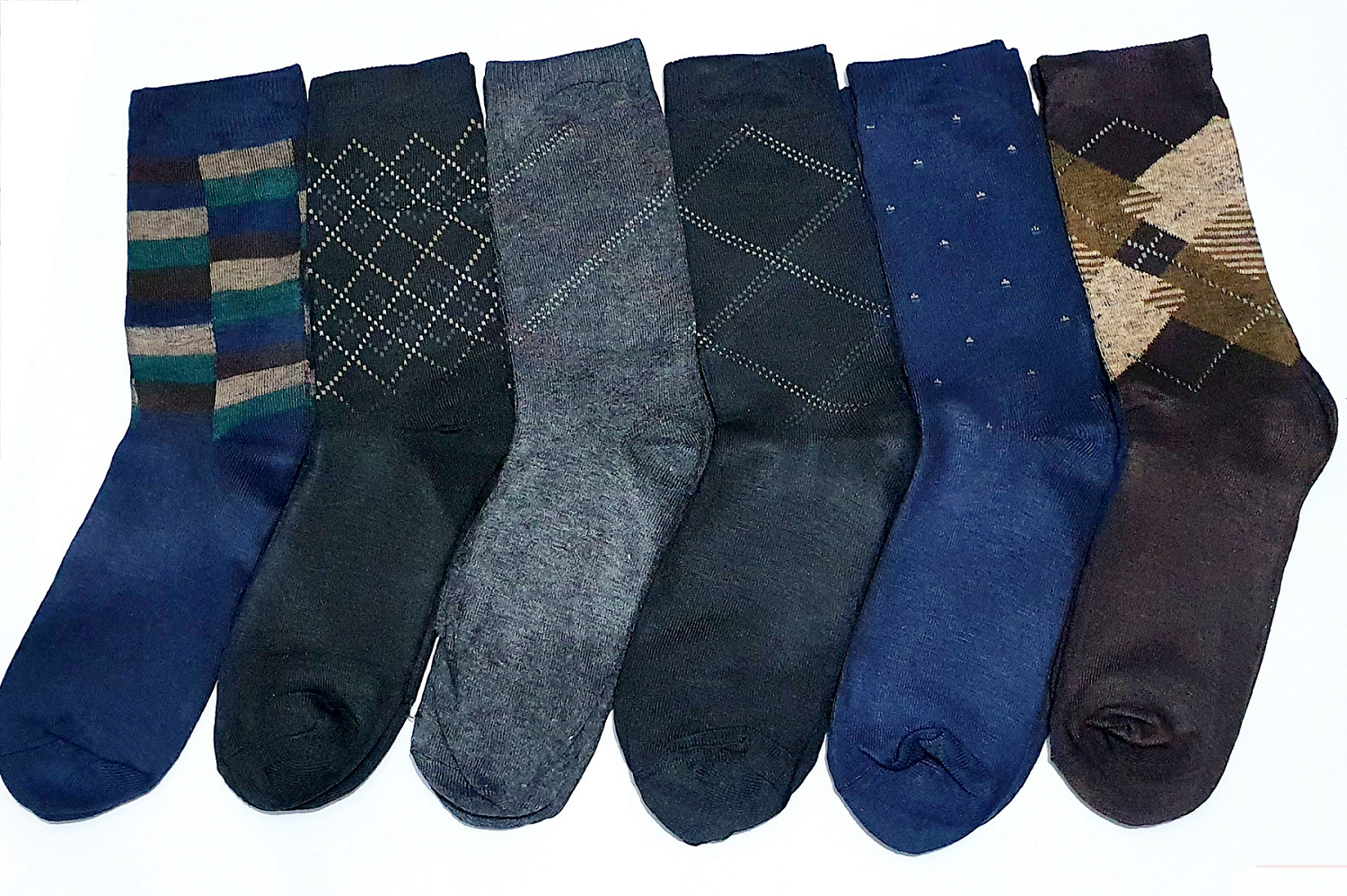 6 Pair Of Socks Quality Stuff For Men In Different pattern
