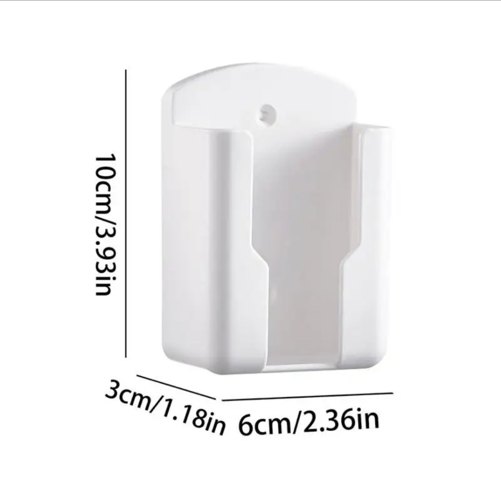 Wall Mounted Remote Control Holder Universal White Air Conditioner Remote Control Plug Holder AC Remote Storage for Air Conditioner