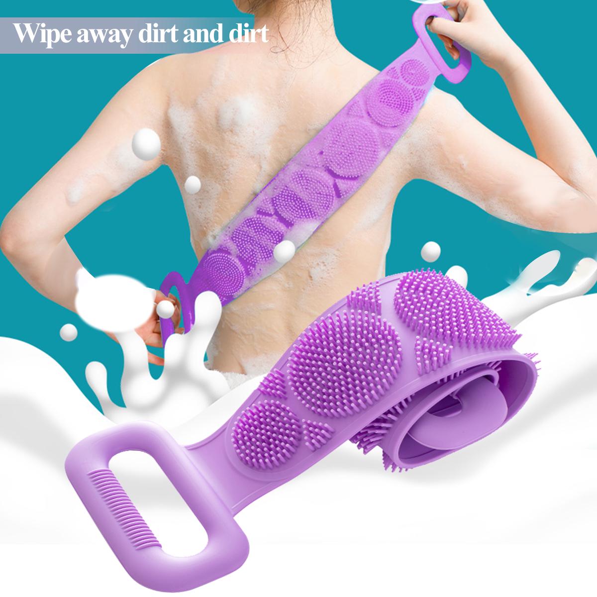 Silicone Back Scrub Bath Shower Silicone Body Brush Silicone Bath Towel Exfoliating Body Brush Belt Wash Body Wash Silicone Body Scrubber Belt price in Pakistan