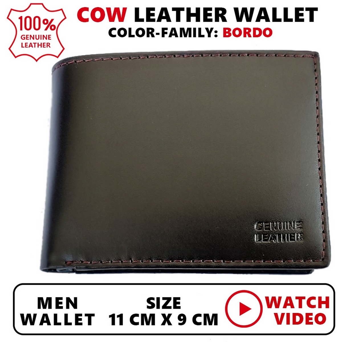 Brown Genuine Leather Wallet For Men/Premium Quality Leather Wallet For Men/Boys