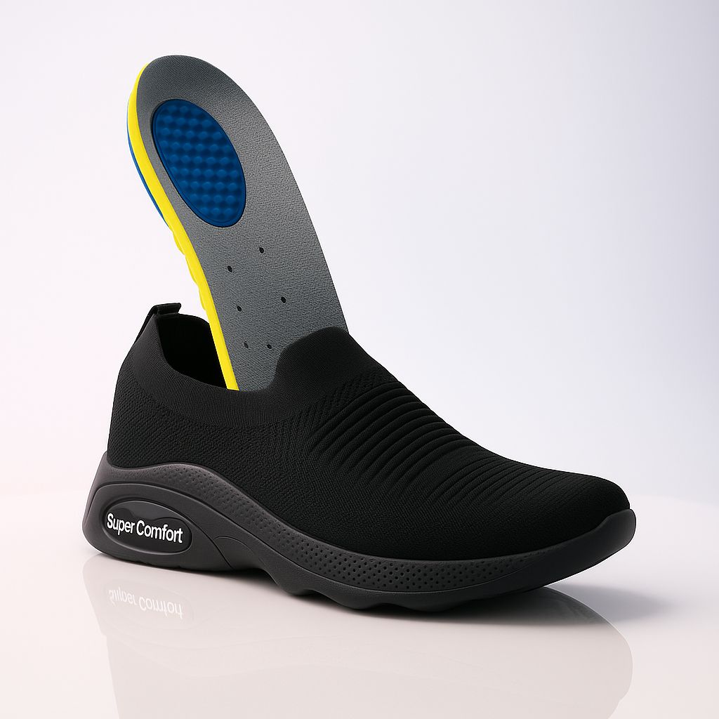 Black Camel Men’s Orthopedic Shoe Insoles Arch Support Medicated Summer PU Foam Sneaker Inner Soles for Flat Feet Comfort Multi color