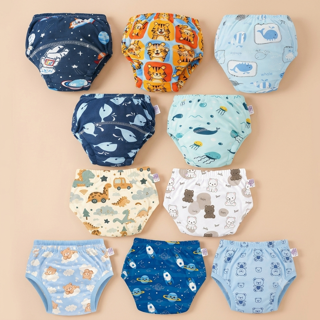 Kids Summer 1 To 3 Pcs Impoted Reusable Training Pants kids reusable baby diaper