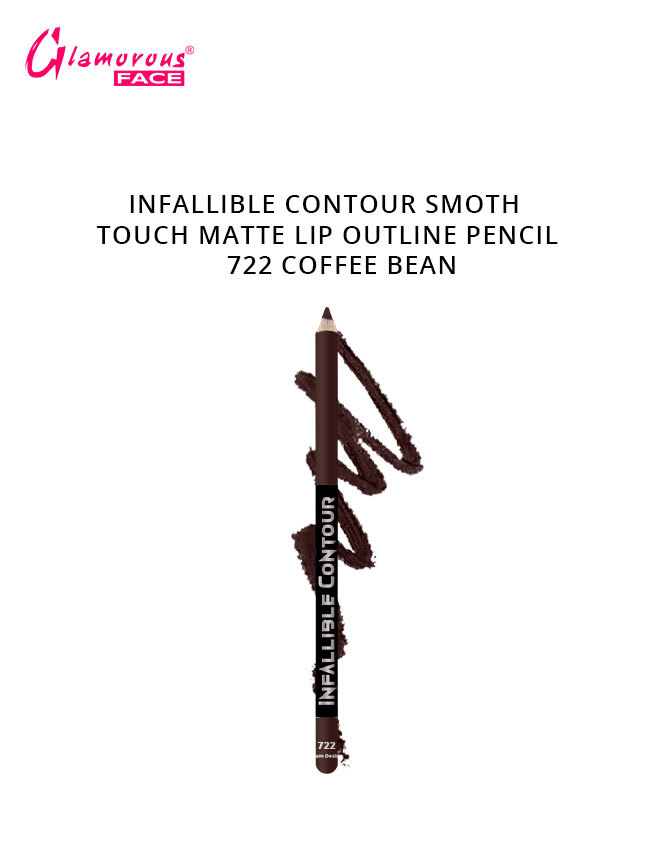 Glamorous Face Infallible Eye & Lip Pencil – Smooth Matte Finish, Long-Lasting 722 Coffee Bean