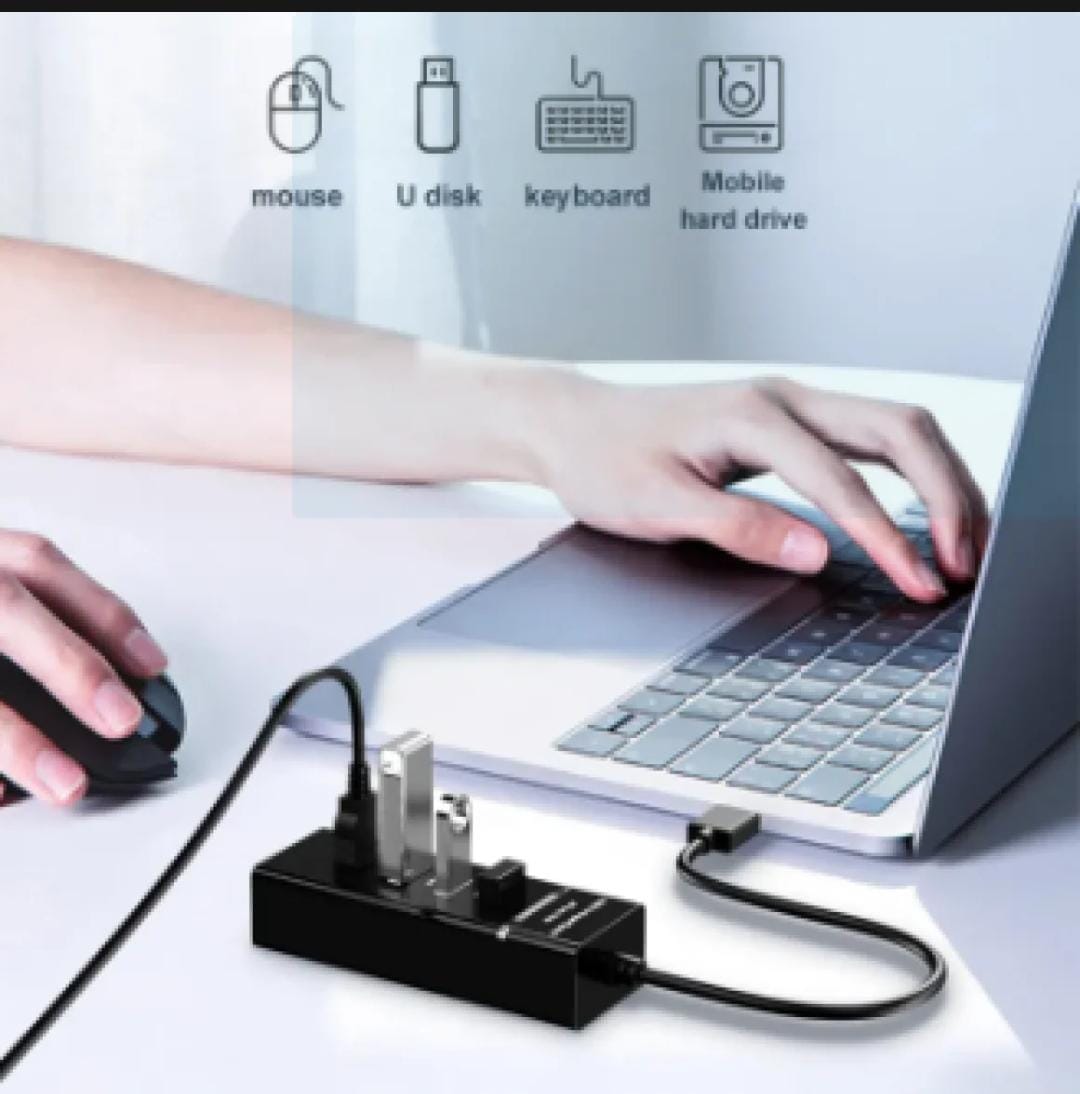USB 3.0 Hub 4 Ports Extension for Mobile Gaming PC Laptop ~ Super-fast 4 port USB Hub 3.0 Multi Splitter Adapter Extender for Windows / MacBook / Android / PS4 / Phone / Tablet / Computer / Keyboard & Mouse | usb hub | hub | Usb | 3.0 usb hub | USB HUB