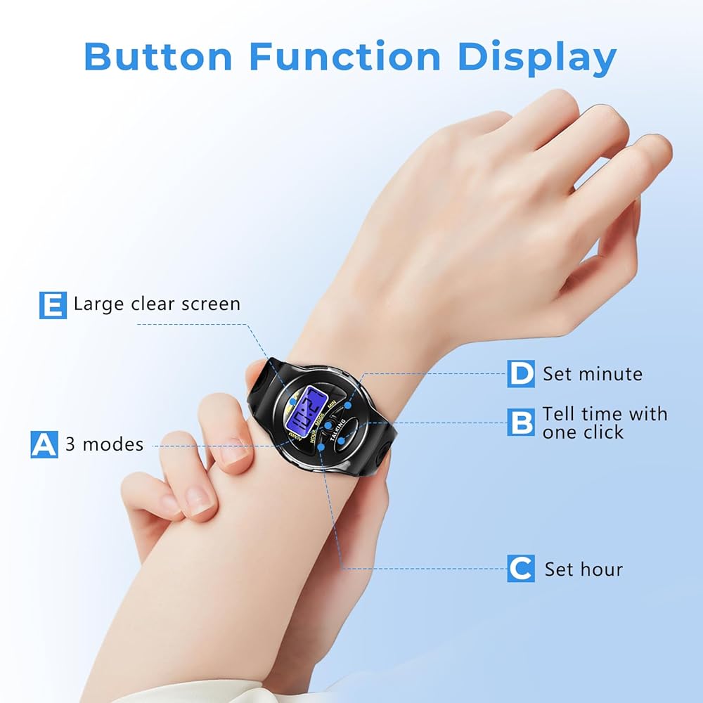 Talking watch speaker clear and Loud time large Dial namber blind watch