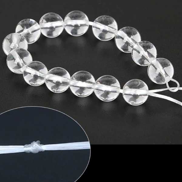 Transparent Stretch Elastic Spool Rope 0.8mm – Crystal Thread String for Jewelry Making, Beading Bracelet Wire | Fishing Line | MOTI MAHAL CRAFT
