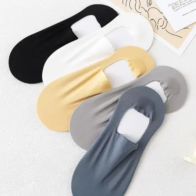 Breathable Ice Silk Non-slip Socks Summer Invisible Socks For Male