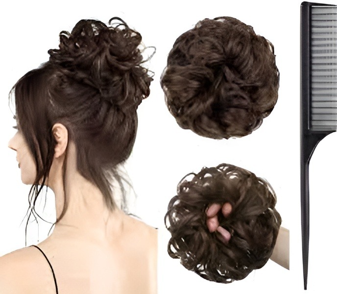 New Arrival Synthetic Bun Extensions Messy Scrunchies Hair Care Pieces for Women