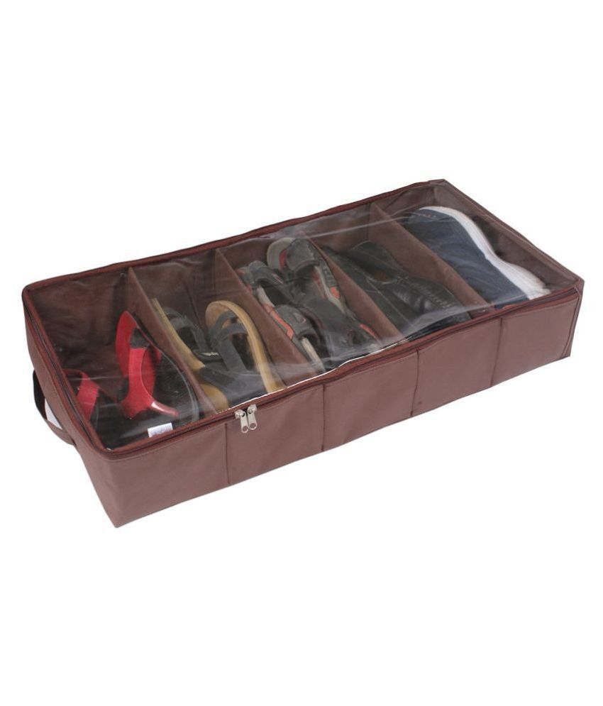 Pack Of 2 6 Pocket Dust Proof Shoes Storage Bag Organizer