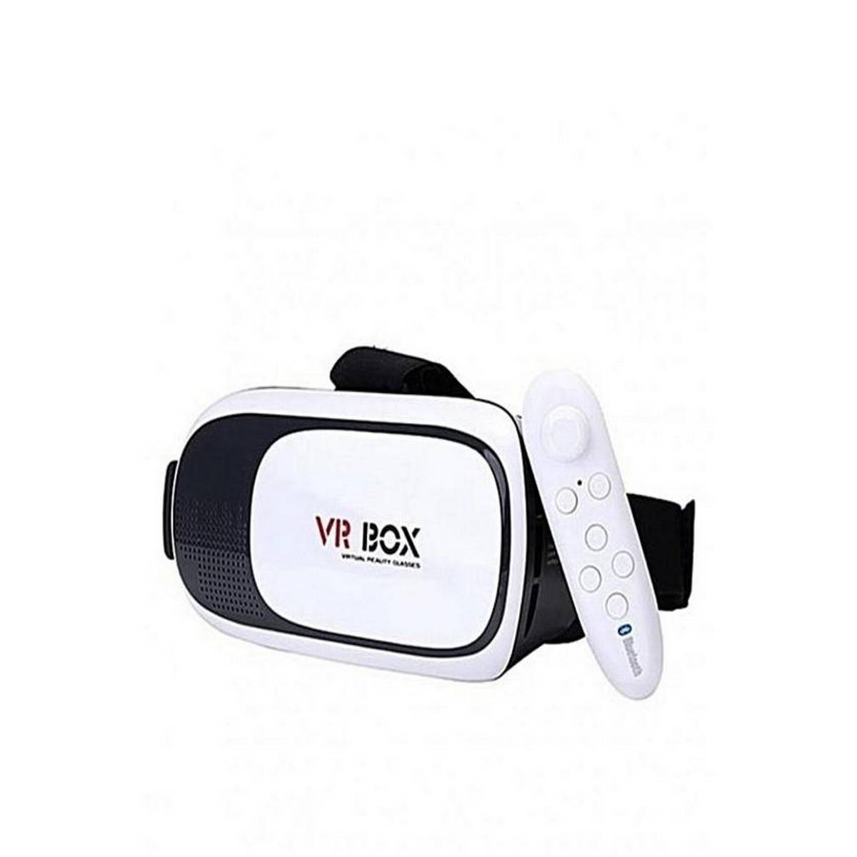 VR Box Virtual Reality 3D Glasses with Remote - Black & White