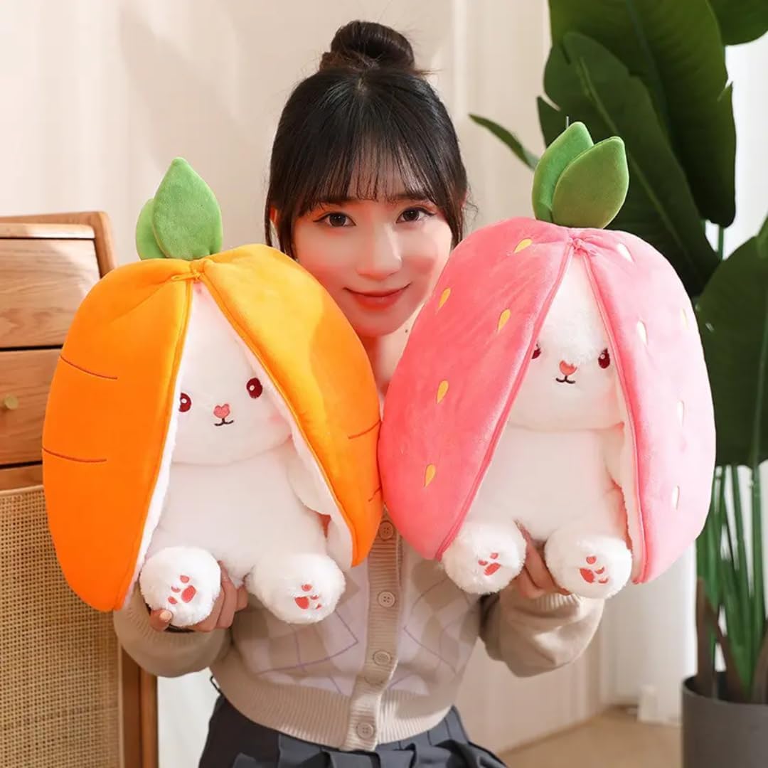 Big Size Cute Reversable Rabbit Soft Toy of Plush Teddy Bear, Cute, Soft Toy, Great Birthday Gift (35 CM, Mega Pack)
