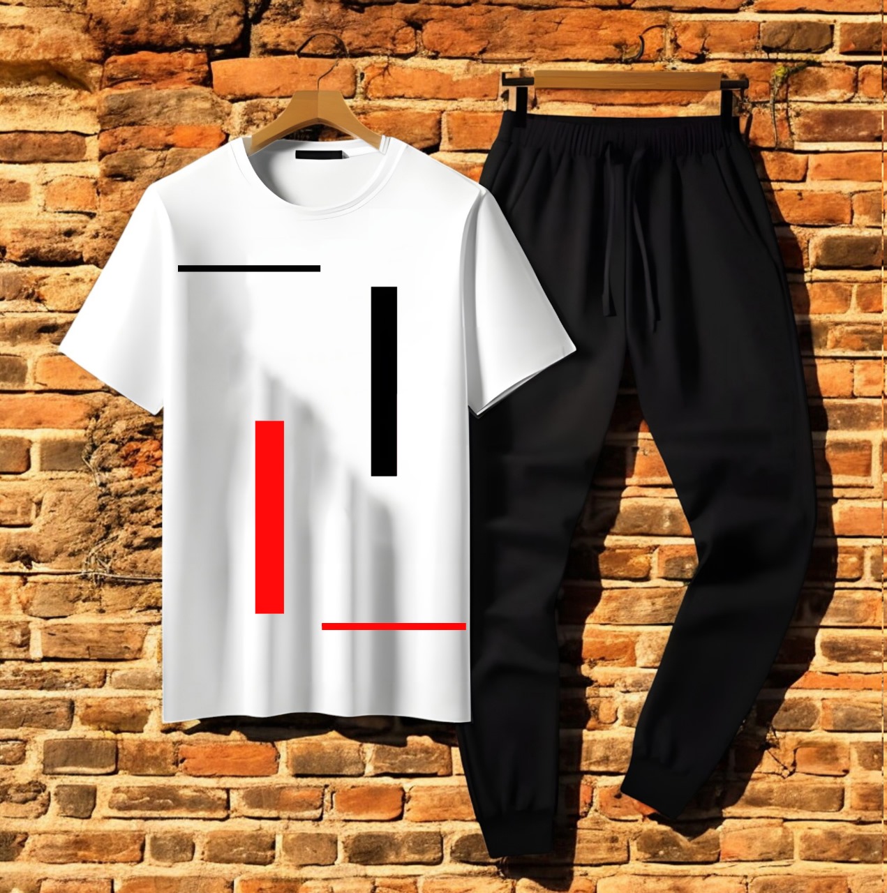 Trendy Tag Printed Summer Tracksuit For Men & Boys Tee-shirt with trousers gym wear New Design Round Neck Half Sleeves T Shirts Top Quality Gym Wear/Casual and comfortable Pair T-Shirt and Trouser