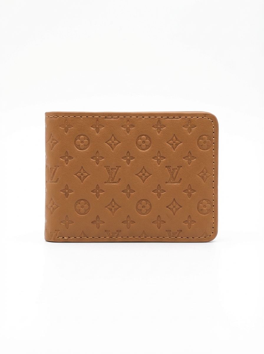 Men’s Luxury LV  Leather Wallet – Slim Bifold Card Holder with Multiple Card Slots | Stylish Compact Wallet for Men