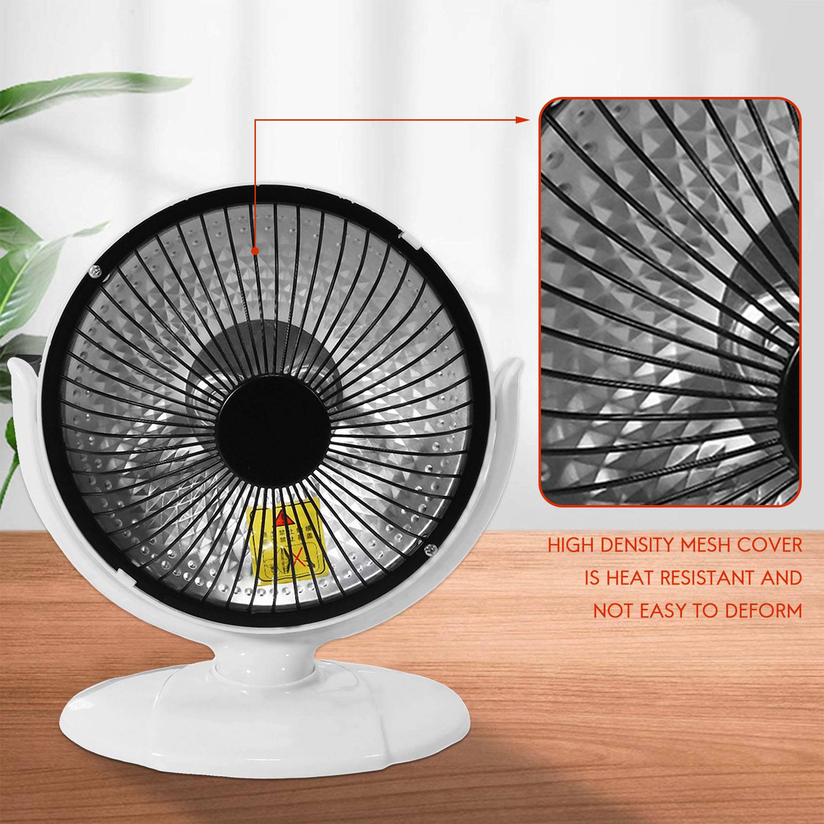 Mini Home Heater Infrared Portable Electric Air Heater Warm Fan Desktop for  Winter Household Bathroom US Plug