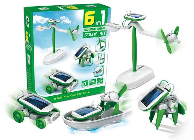 6 in 1 solar rebot toy kit=Solar Kit Car 14 in 1 Educational Solar Energy Powered Toy Model Building Educational Learning for Kids Boys Girls