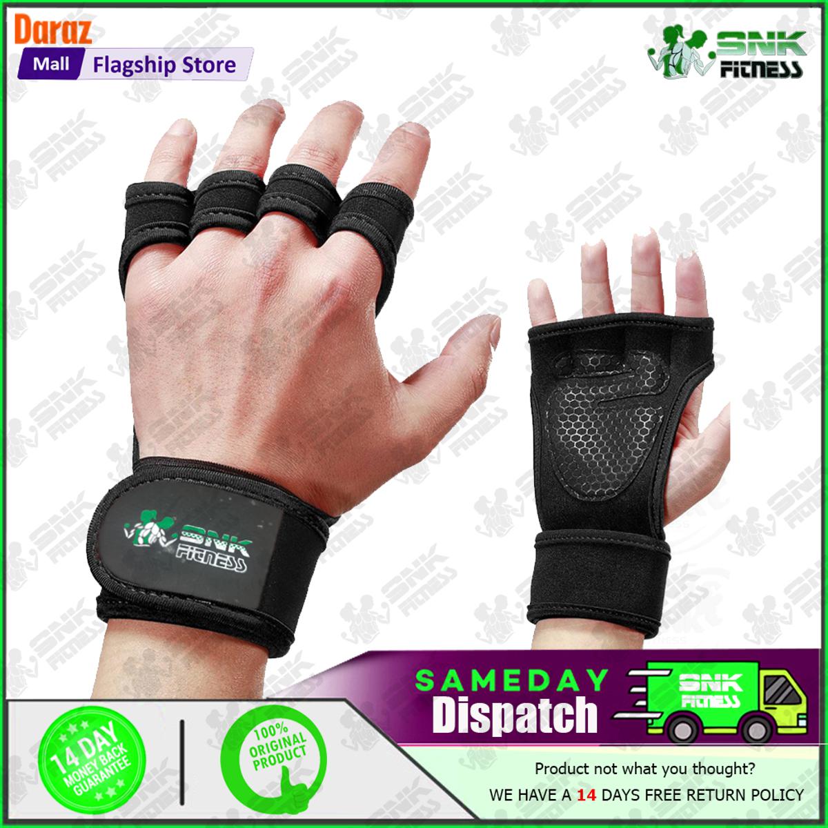 Weight Lifting Gloves Training Gym Grips Fitness Gloves Women Men Crossfit Bodybuilding Gymnastics Wristbands Hand Palm Protector
