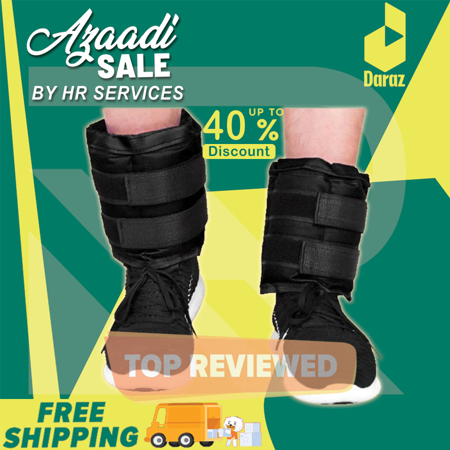 ANKLE WEIGHTS 1 KG x 1 KG = 2 KG, Pair Weight Bearing Ankle wrist Strap Leg Strength Resistance Bands for Speed Training Running Exercise Workout Fitness Band