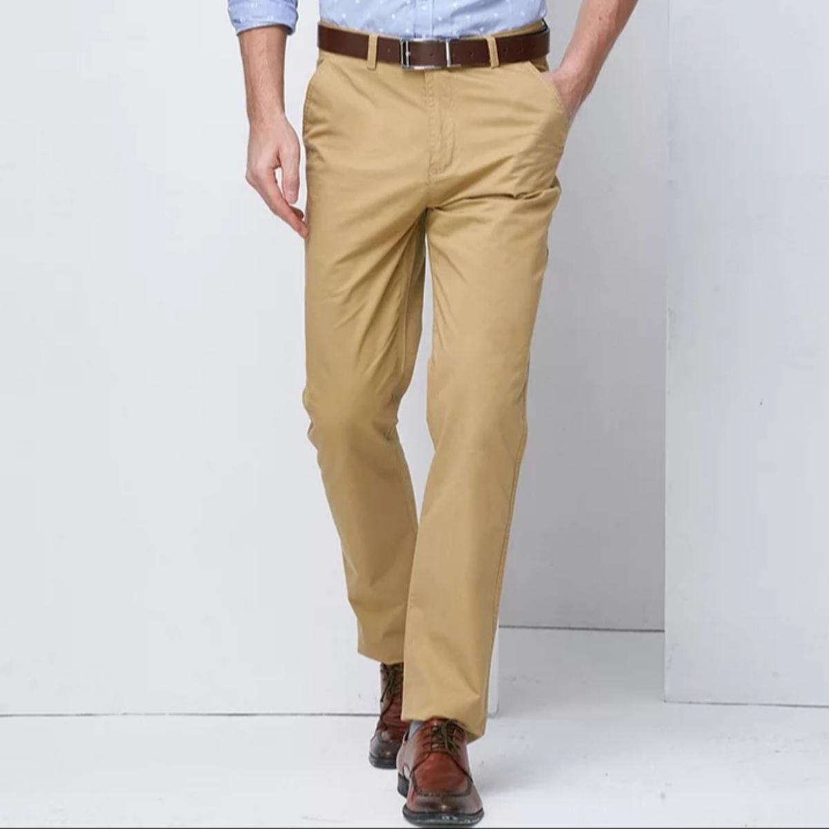 Khaki Cotton Pants - He Spoke Style