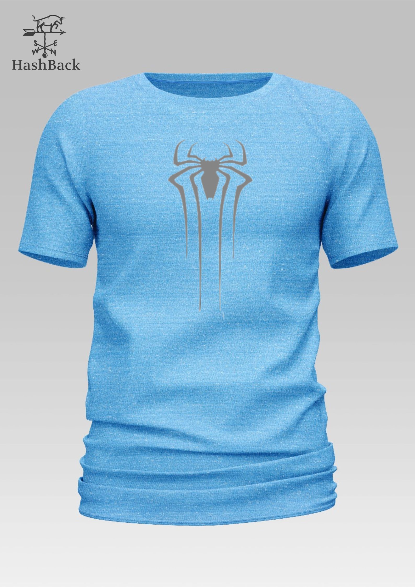 HashBack basic Oversized premium Tshirt For Men Spider Printed