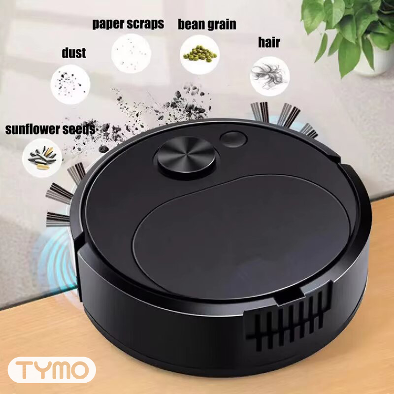 TYMO Smart 3-in-1 Robot Vacuum Cleaner  4000Pa Strong Suction  Auto Sensors | Perfect for Pet Hair, Carpets & Floors | Rechargeable & Wireless | Home & Office Use