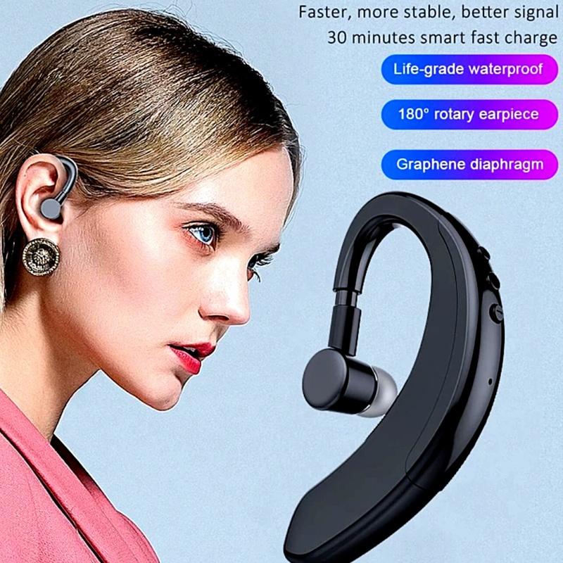 V9 Wireless Bluetooth Headset | Single Earphone Handsfree | Bluetooth Earpiece | Compatible with All Bluetooth Devices.