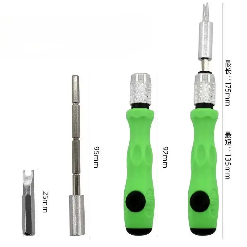 24 In 1 Mini Precision Screwdriver Set with Magnetic Head & S2 Steel Bits for Mobile Phone, Tablet, PC & Household Repair Tool Kit - Black