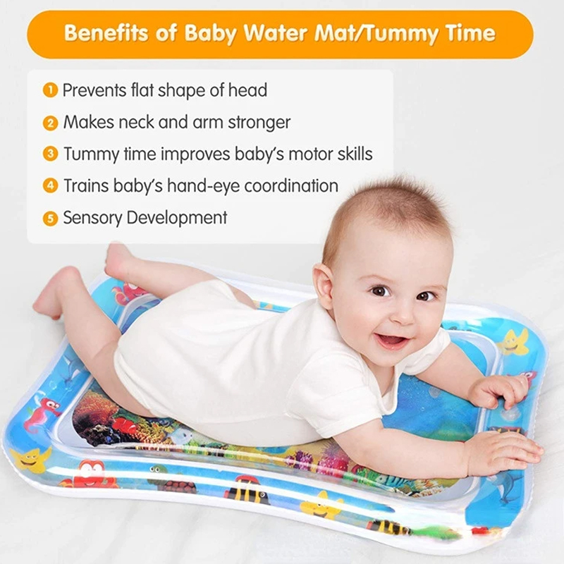 Baby Water Play Mat Leakproof Cushion Toddlers Play Mat Activity Toy for Children & Infants